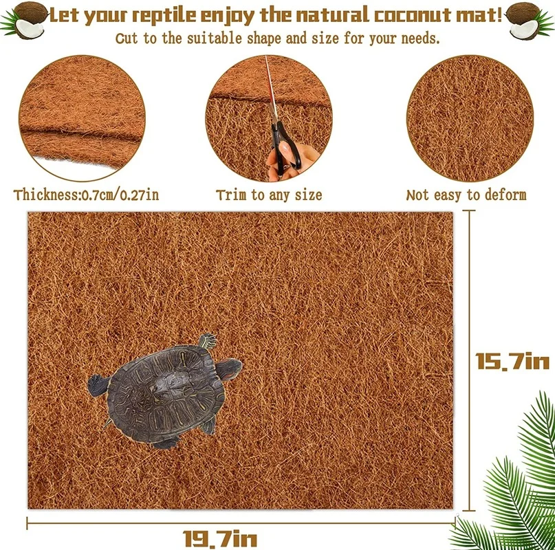 Reptile Carpet Natural Coconut - Substrate Coconut Fiber review and price