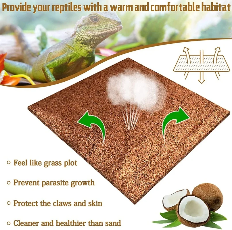 Reptile Carpet Natural Coconut - Substrate Coconut Fiber review and price