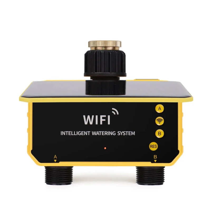 WiFi Solar Water Valve Irrigat - Timer Dual Outlet review and price