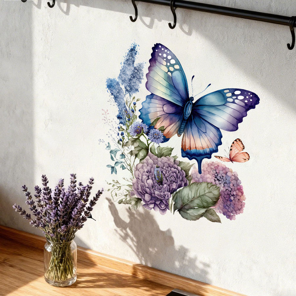 Watercolor Butterfly Flower Wa - Pvc Panel Background review and price