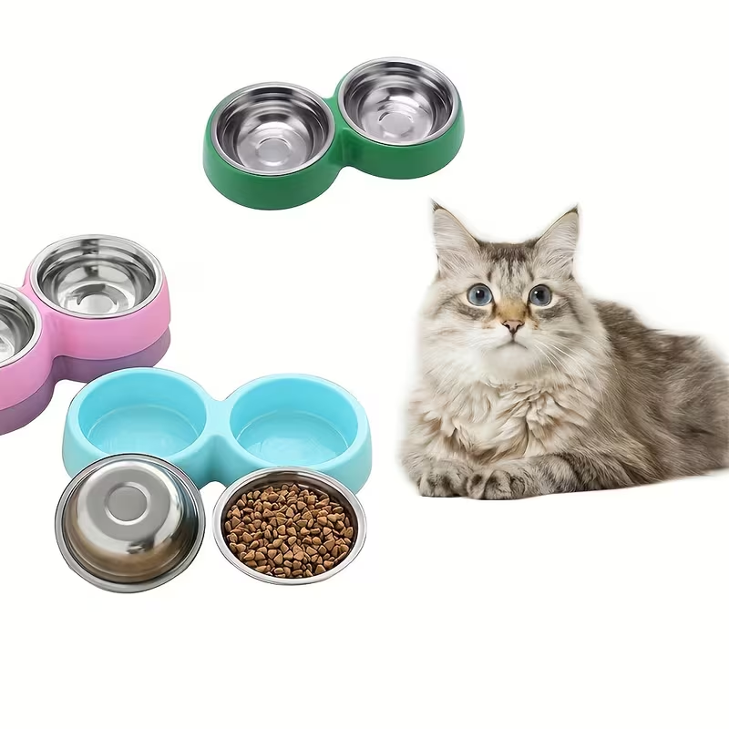 1pc Stainless Steel Double Dog - Royal Canin Food Medium review and price