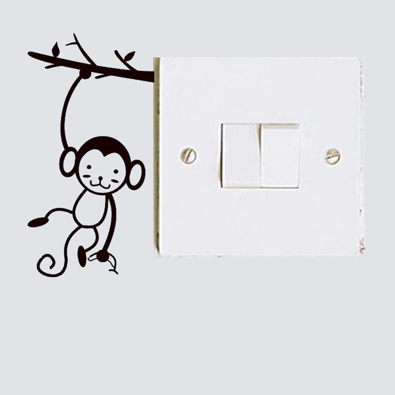 Black Cute Monkey Hanging Tree - Pvc Panel Background review and price