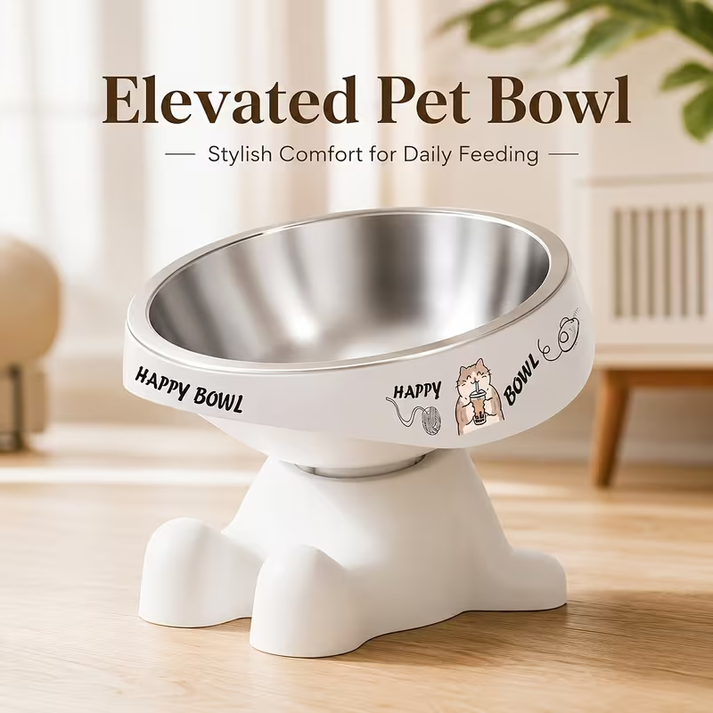 Cute Elevated Pet Bowl, Raised - Royal Canin Food Medium review and price