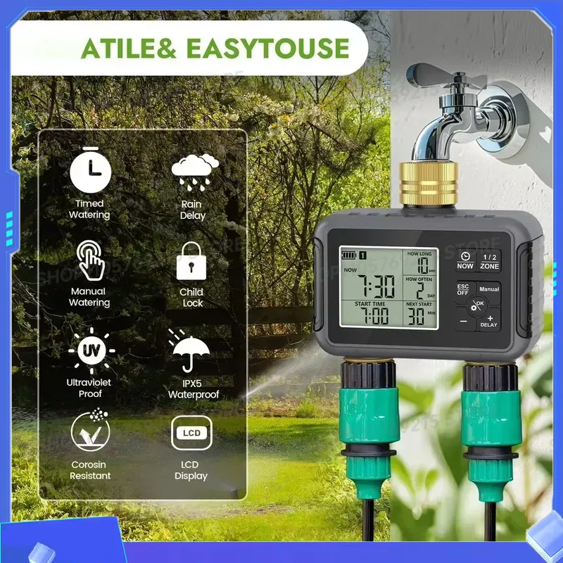 Smart Water Controller Irrigat - Timer Dual Outlet review and price